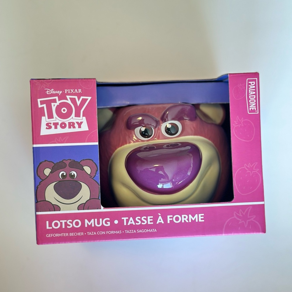 Disney Pixar Toy Story Lotso 3D Embossed Large Coffee Mug New with Display Box